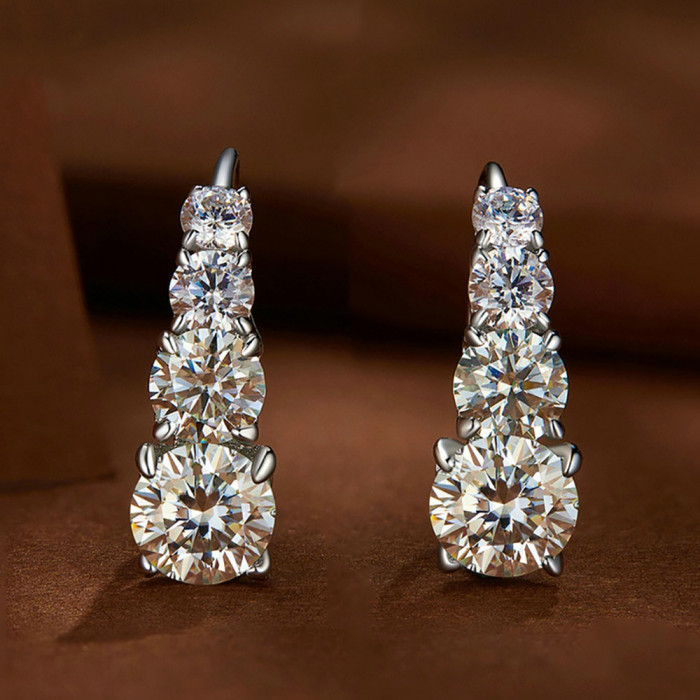 ALKA Boucles d'oreilles Moissanites