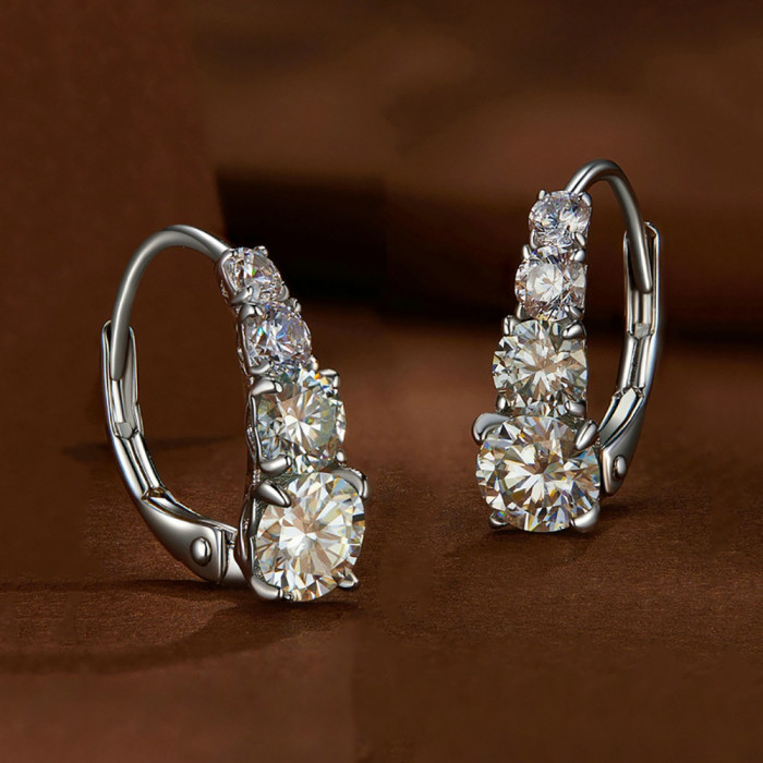 ALKA Boucles d'oreilles Moissanites