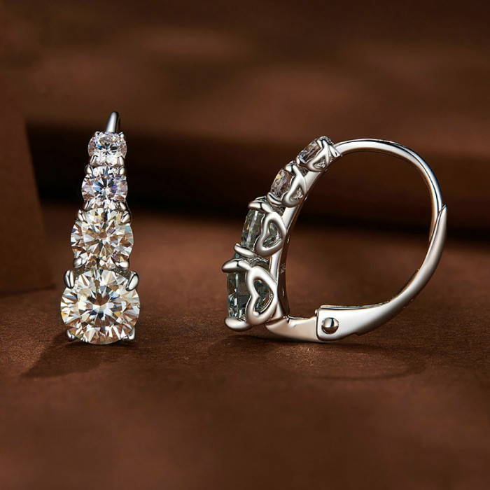 ALKA Boucles d'oreilles Moissanites