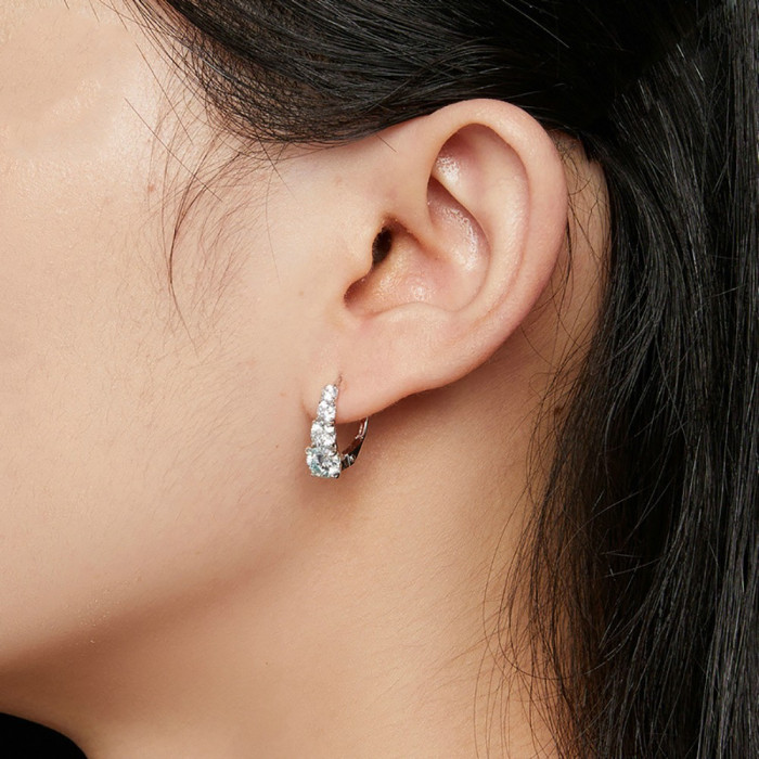 ALKA Boucles d'oreilles Moissanites