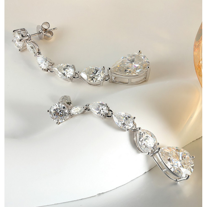 ELISABETH Boucles d'oreilles Moissanite