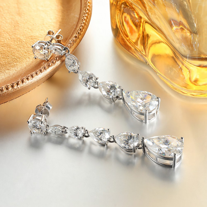 ELISABETH Boucles d'oreilles Moissanite