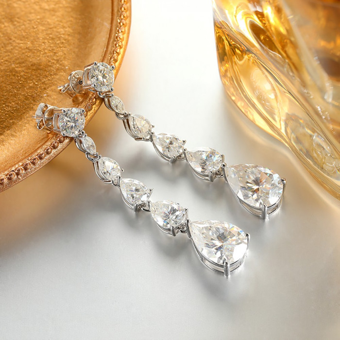 ELISABETH Boucles d'oreilles Moissanite