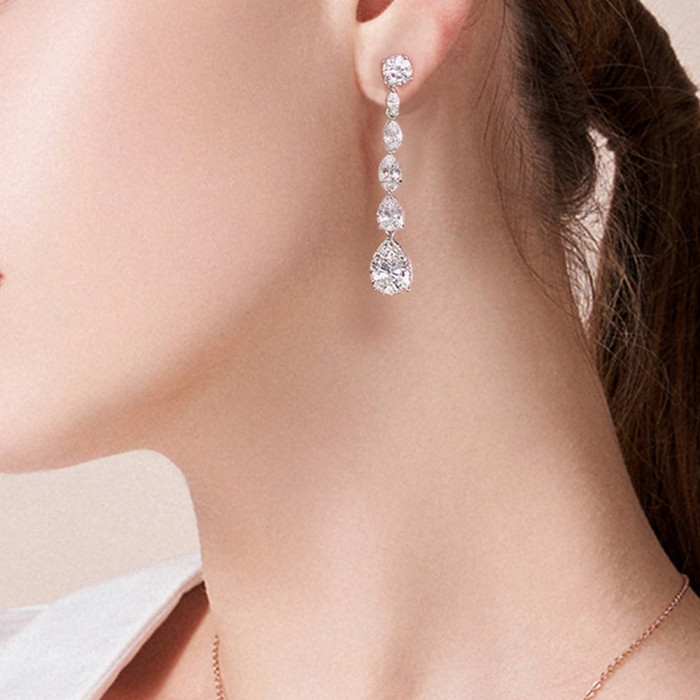 ELISABETH Boucles d'oreilles Moissanite