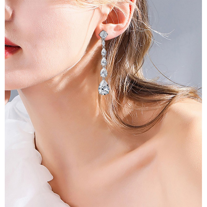 ELISABETH Boucles d'oreilles Moissanite