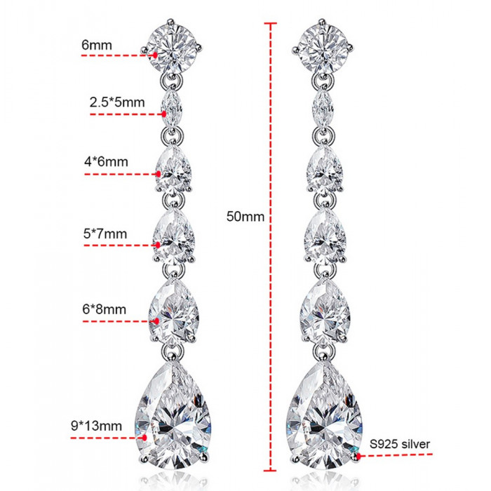 ELISABETH Boucles d'oreilles Moissanite