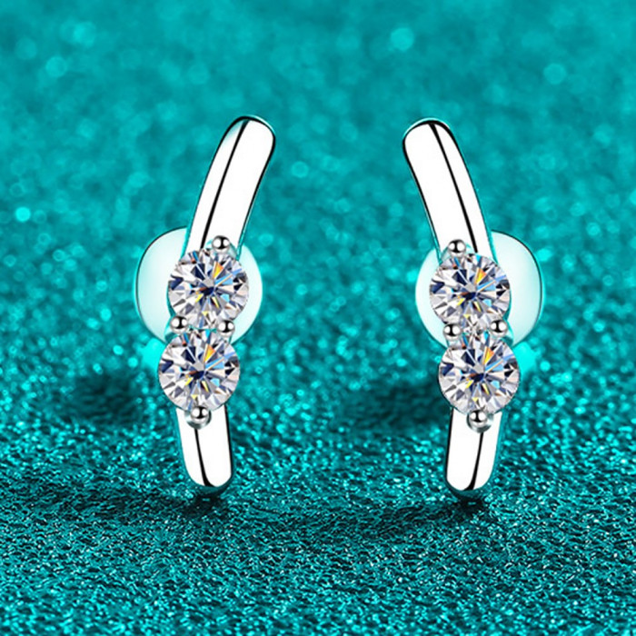 MONYCA Boucles d'oreilles Moissanite