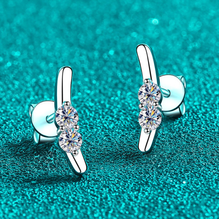 MONYCA Boucles d'oreilles Moissanite