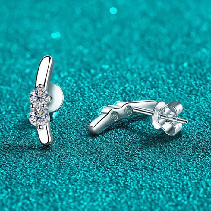 MONYCA Boucles d'oreilles Moissanite