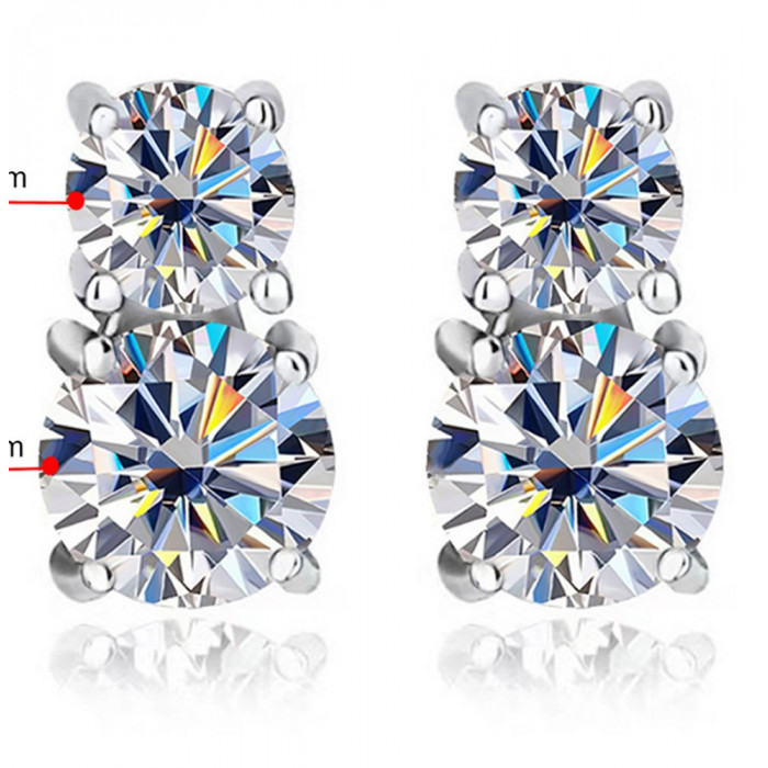 ARYANA Boucles d'oreilles Moissanites