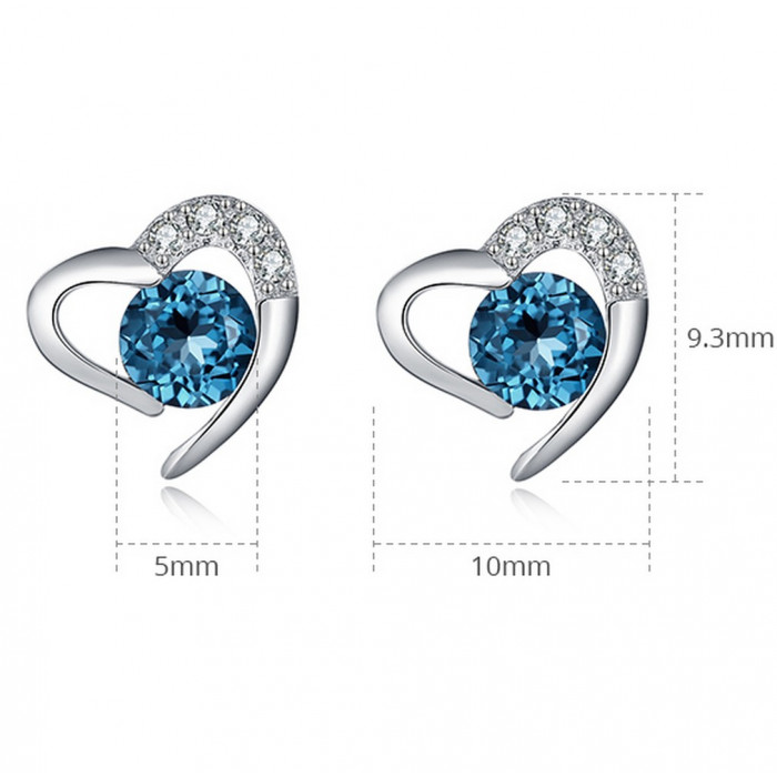 FIONA Boucles d'oreilles Cœur
