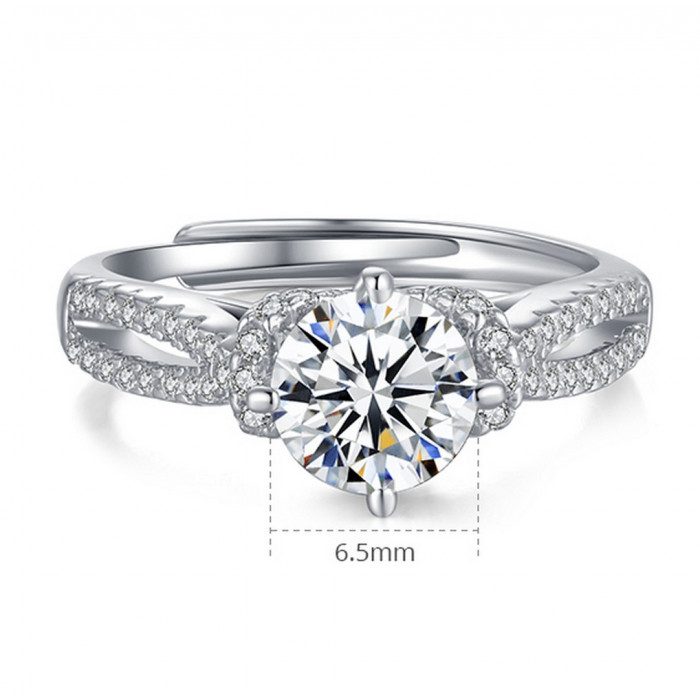 ROSIE bague Moissanite