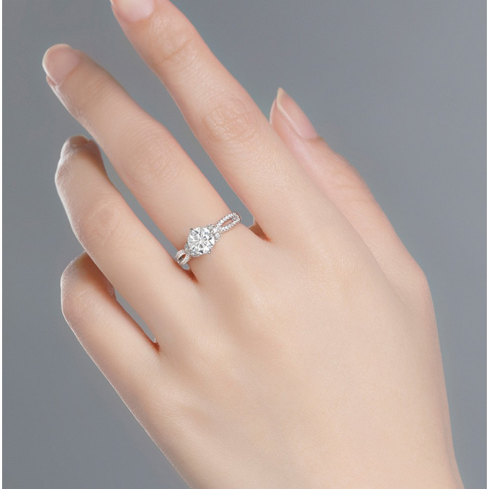 ROSIE bague Moissanite