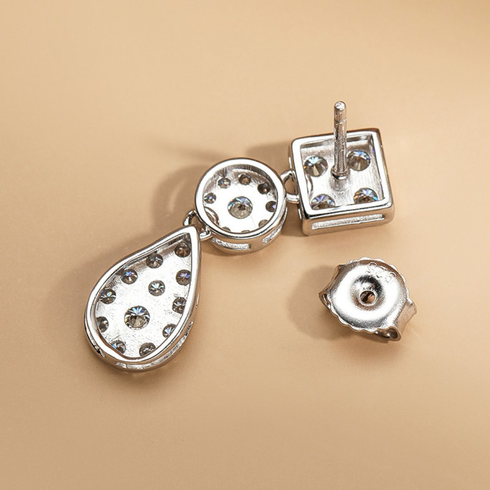 AMINA Boucles d'oreilles Moissanites