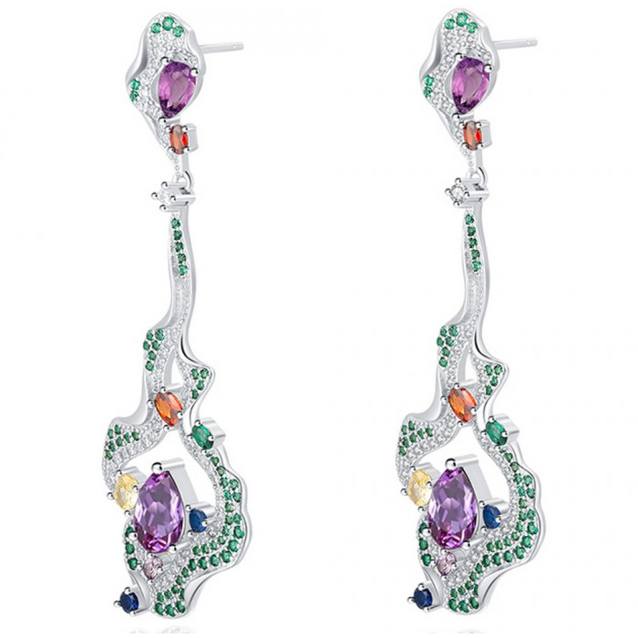 Boucles d'oreilles Améthystes