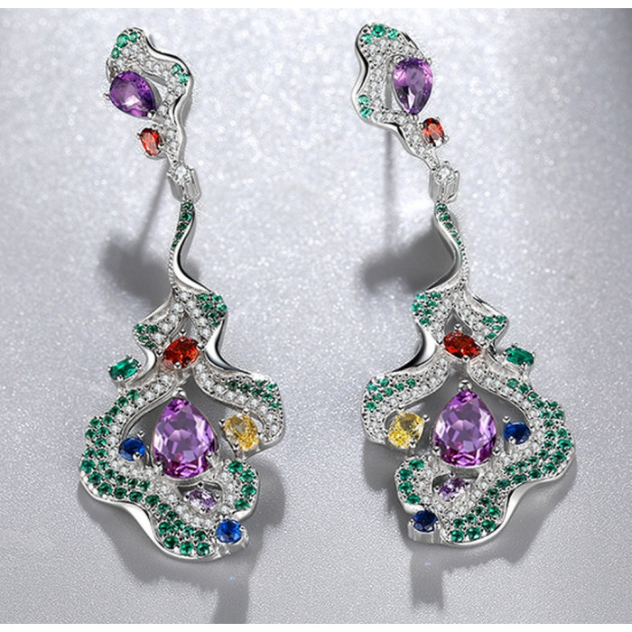 Boucles d'oreilles Améthystes
