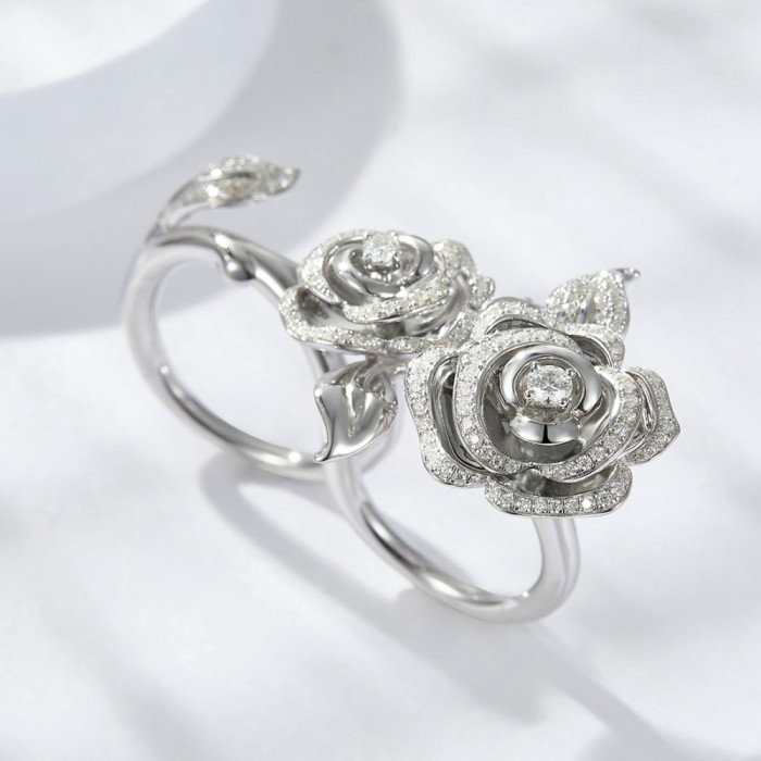 CLARABELLA bague Moissanite