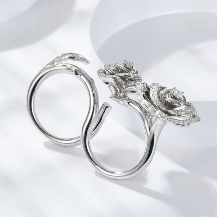 CLARABELLA bague Moissanite