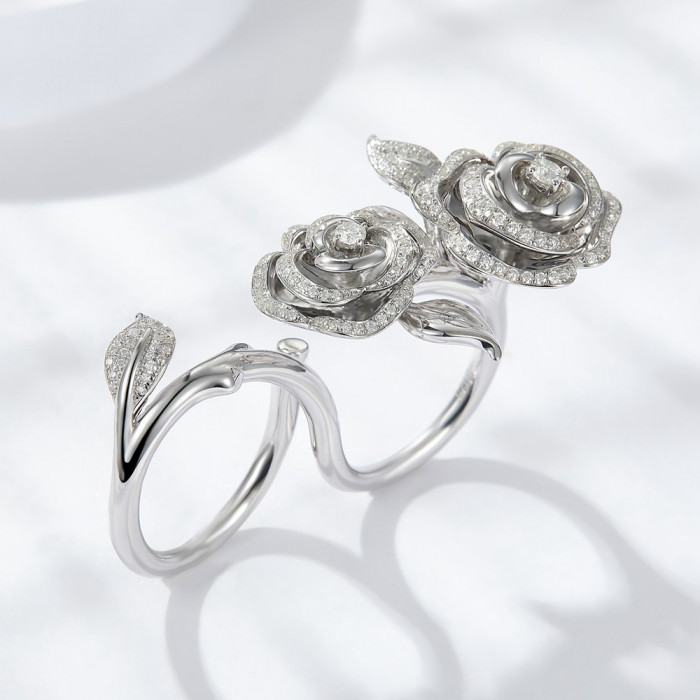 CLARABELLA bague Moissanite