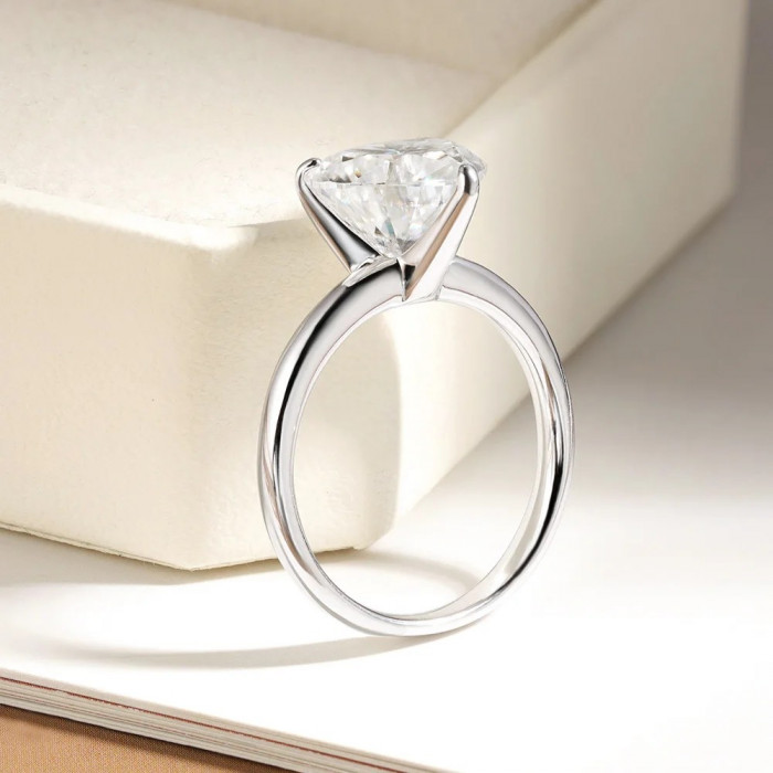 CLARINE bague Cœur Moissanite