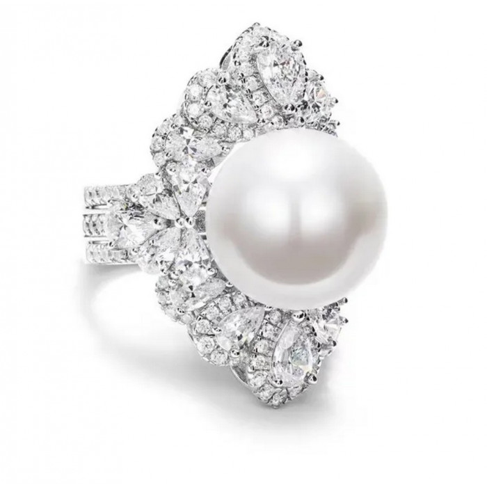 Sublime Bague Perle en Argent