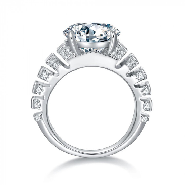 Ombeline bague Moissanite en Argent