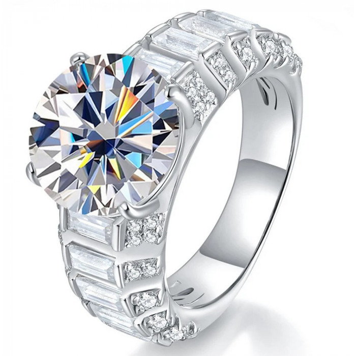 Ombeline bague Moissanite en Argent