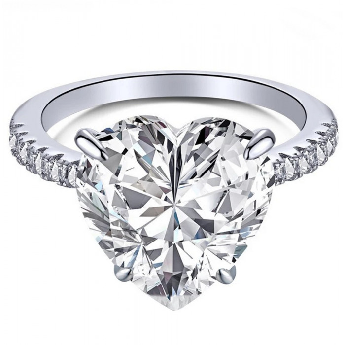 Alixe bague Moissanite en Argent