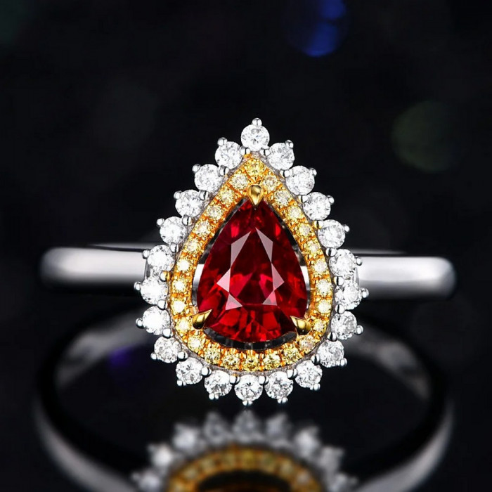 OPALINE bague Zircon
