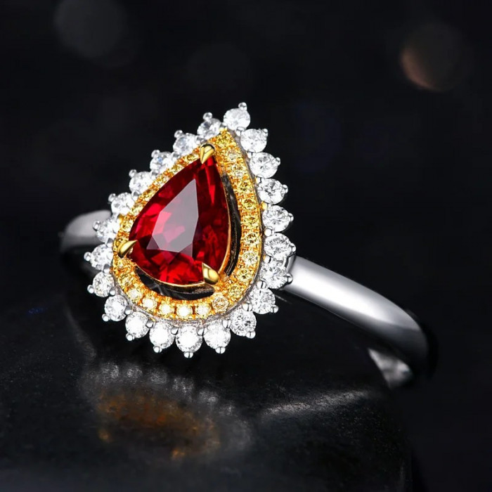 OPALINE bague Zircon
