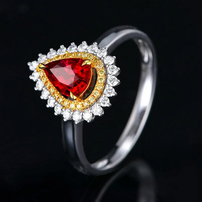 OPALINE bague Zircon