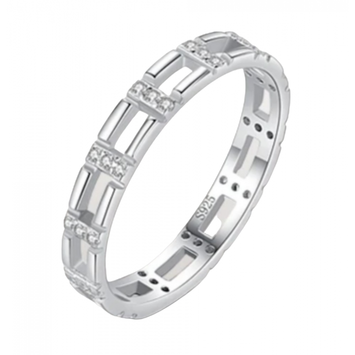 Mina Bague alliance en argent