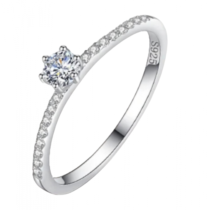 Brune Bague en argent