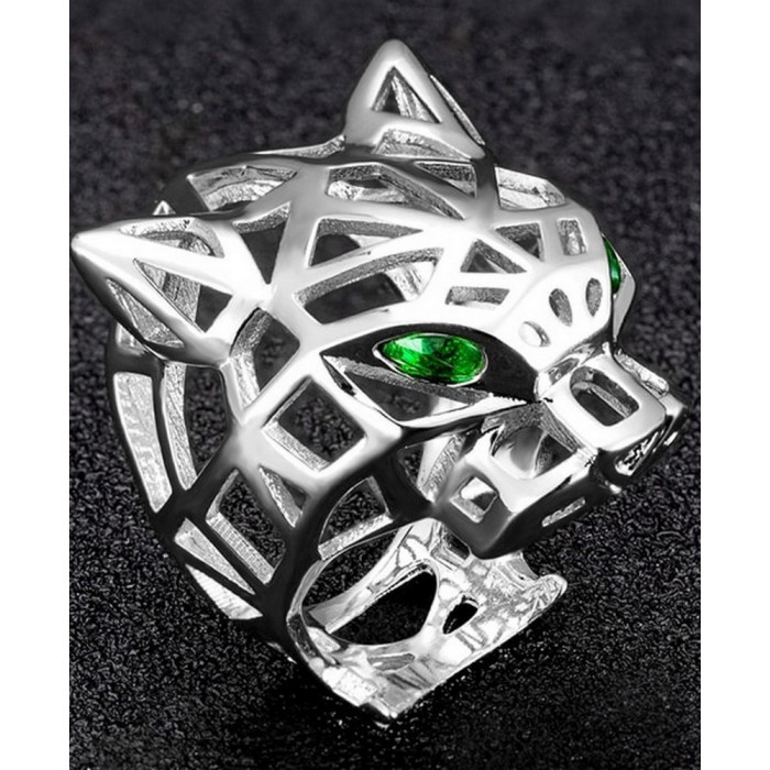 Bague tigre homme en Acier