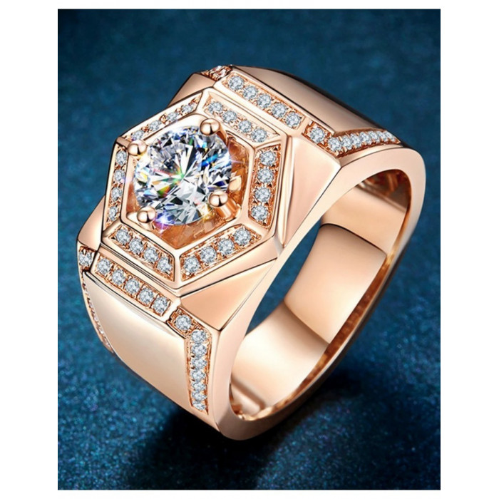 Chevalière Moissanite en Argent 925
