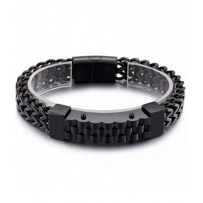 Joli Bracelet Homme en Acier Inoxydable