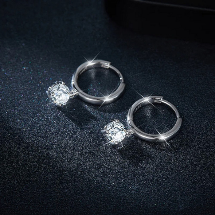 Carmela Boucles d'oreilles Moissanites