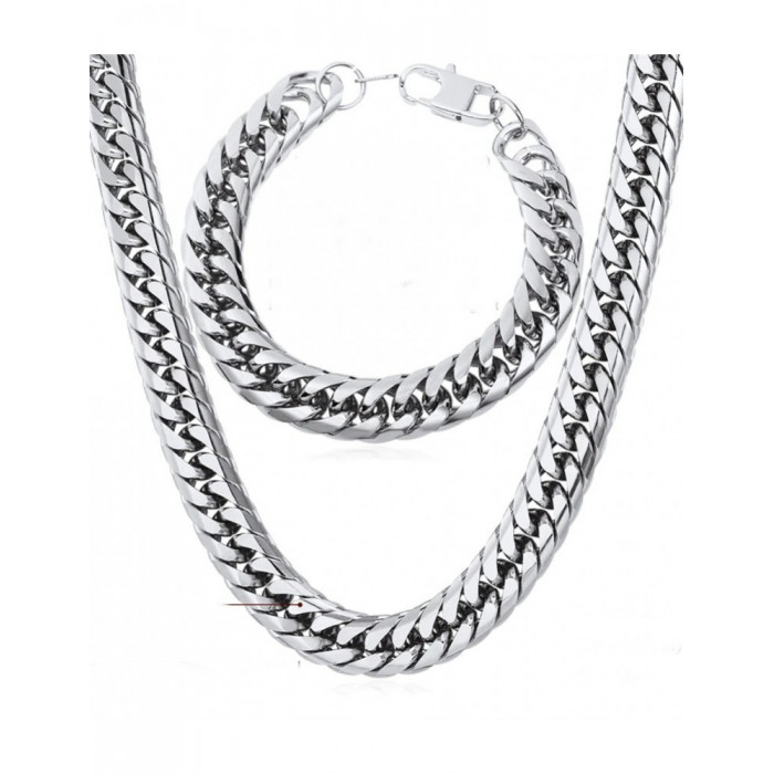 Parure 2 pièces pour homme Collier et Bracelet