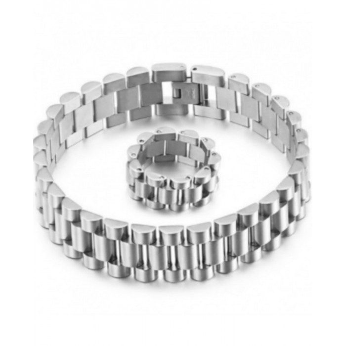 Parure 2 Pièces Bracelet et Bague pour homme