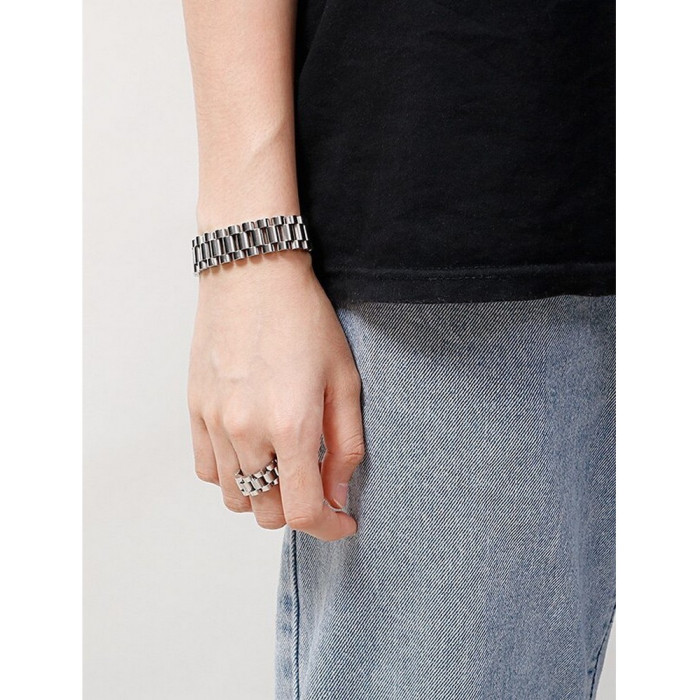 Parure 2 Pièces Bracelet et Bague pour homme