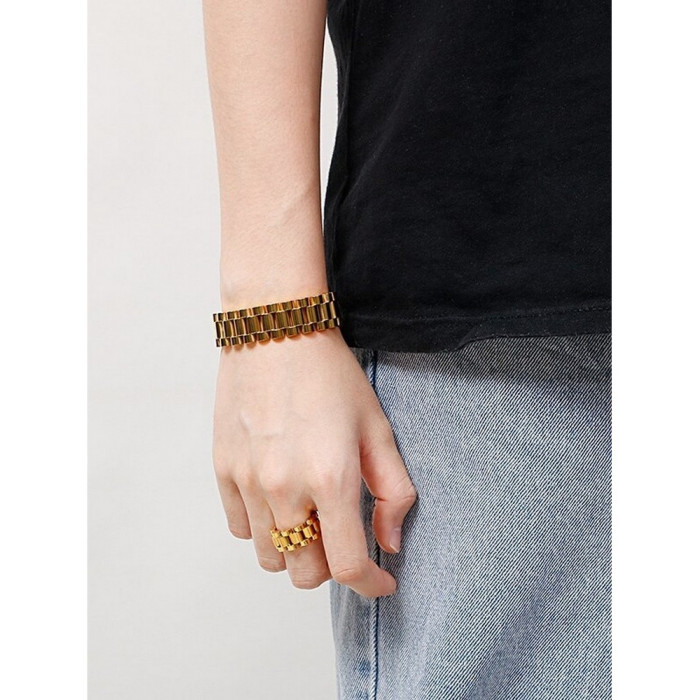 Parure de bijoux homme 2 Pièces Bracelet et Bague