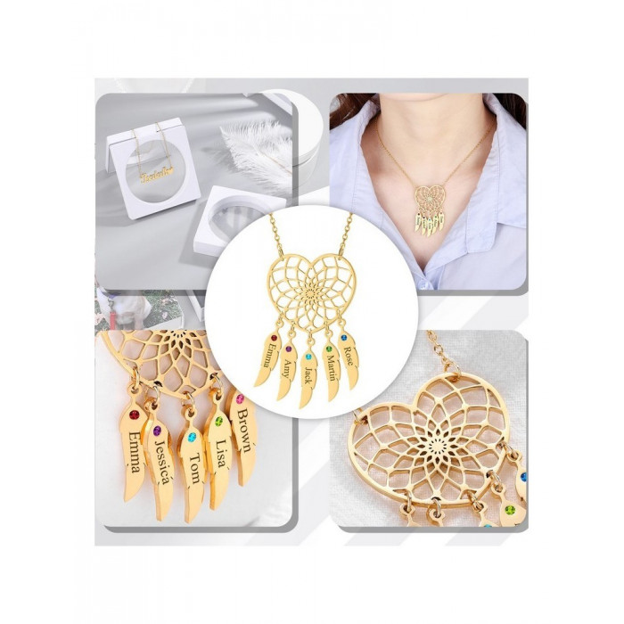 Pendentif personnalisable 5 Prénoms