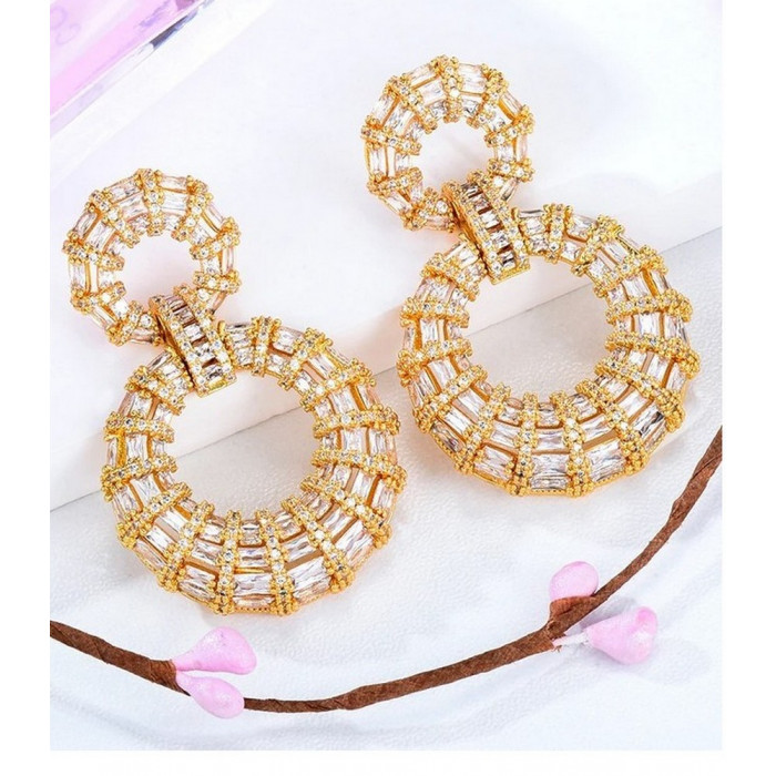 ANDREA Boucles d'oreilles femme en plaqué or
