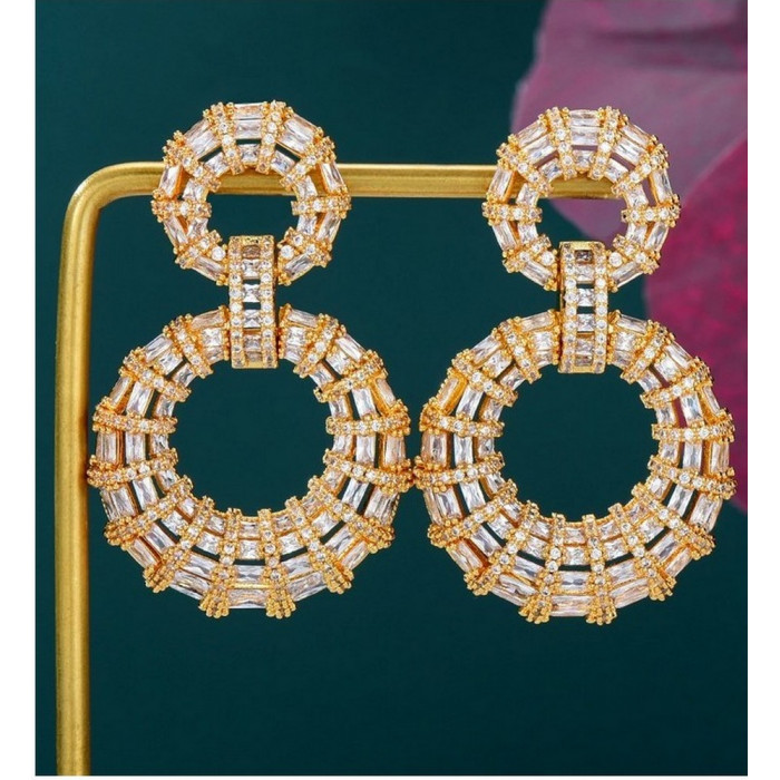 ANDREA Boucles d'oreilles femme en plaqué or