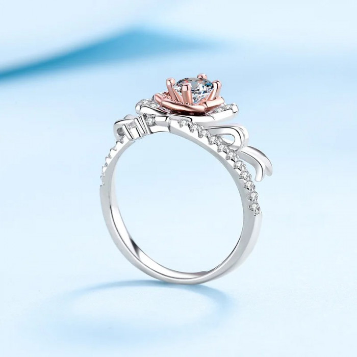 Marguerite Bague Moissanite 2 tons or