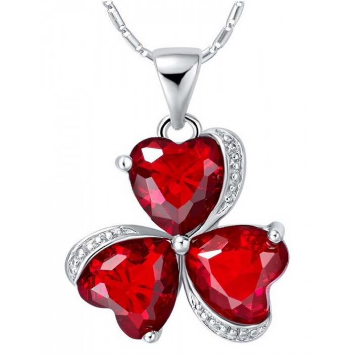 Magnifique Parure de bijoux 3 pièces Cœur