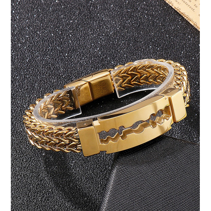 Bracelet Lame en Acier Inoxydable