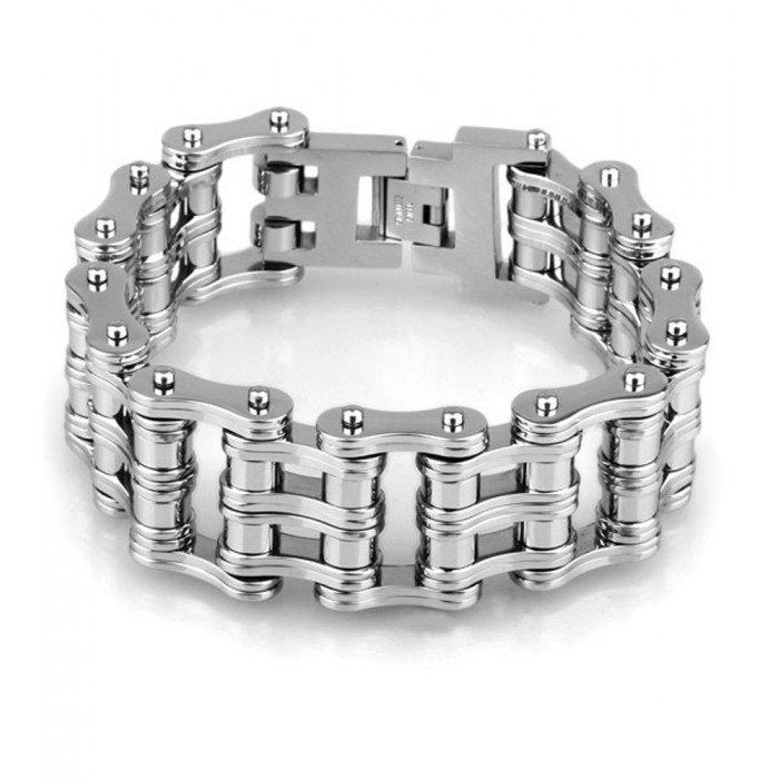Bracelet Gourmette en Acier...