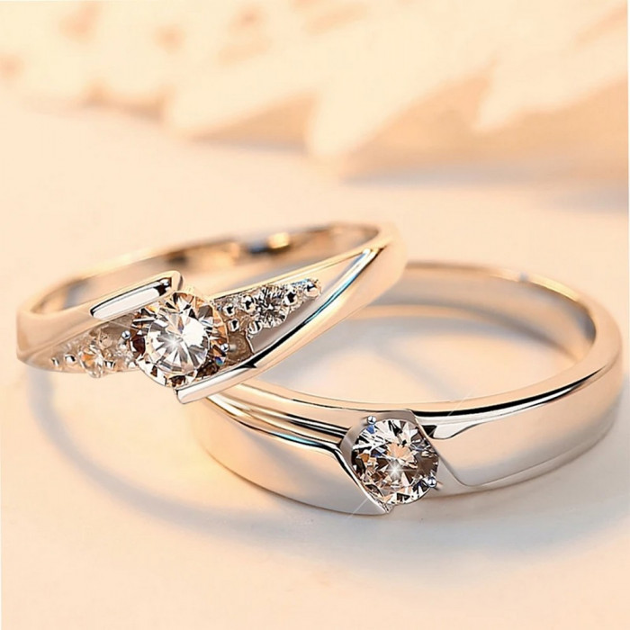 Bague de couple Moissanite