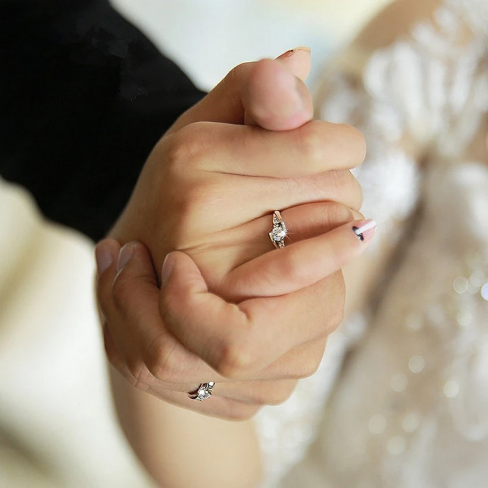 Bague de couple Moissanite
